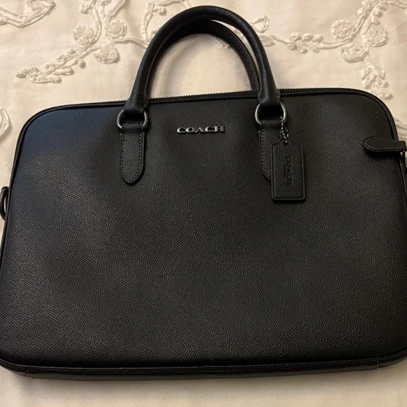 Coach Black Leather Bag/Briefcase - Picture 1 of 6